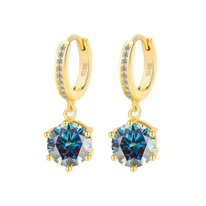 Solitaire Moissanite Earrings