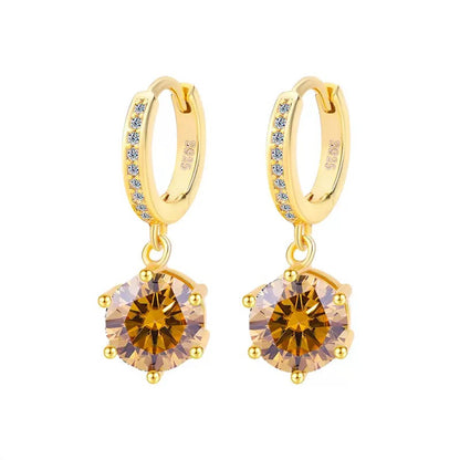 Solitaire Moissanite Earrings