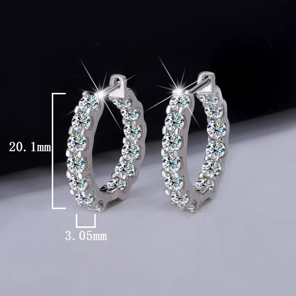 Huggie Moissanite Earrings