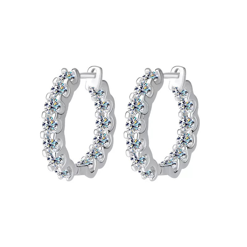 Huggie Moissanite Earrings