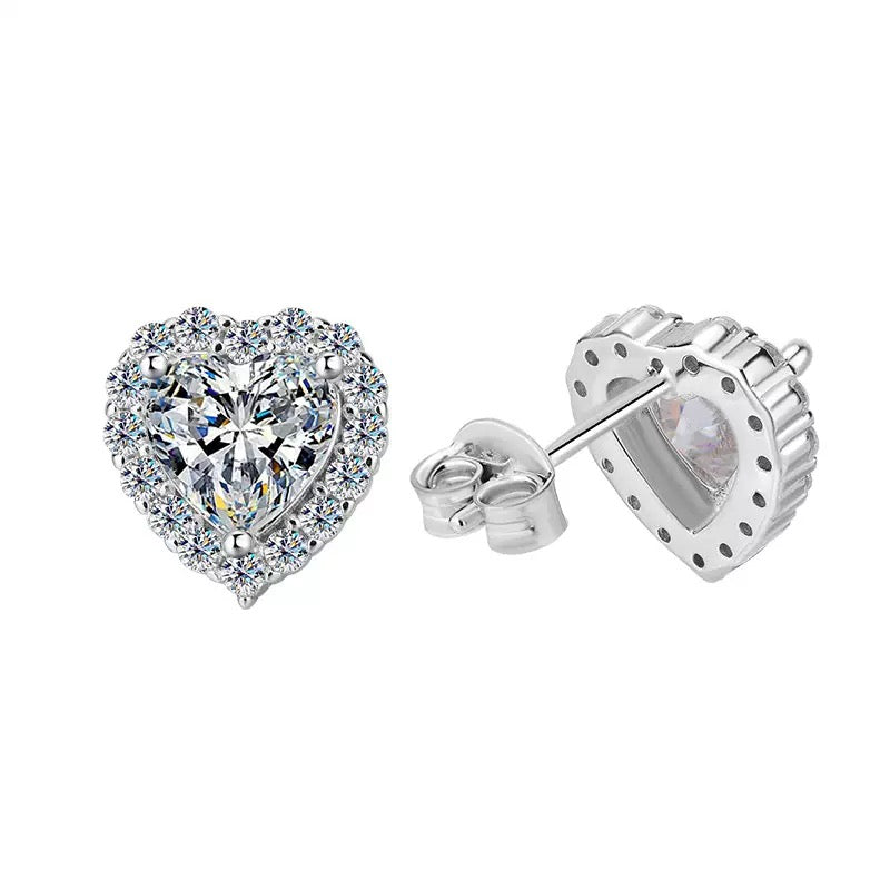 Dazzling Heart Earrings