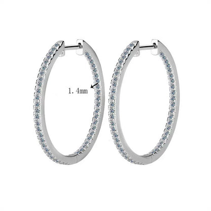 Hoop Moissanite Earrings