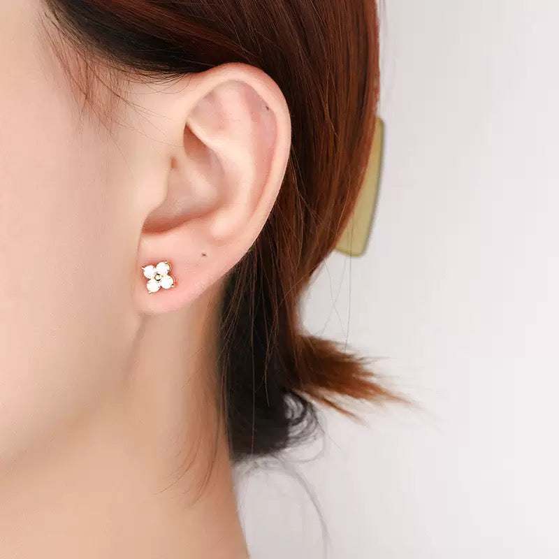 Crystal Clover Earrings