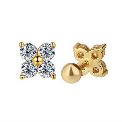 Crystal Clover Earrings