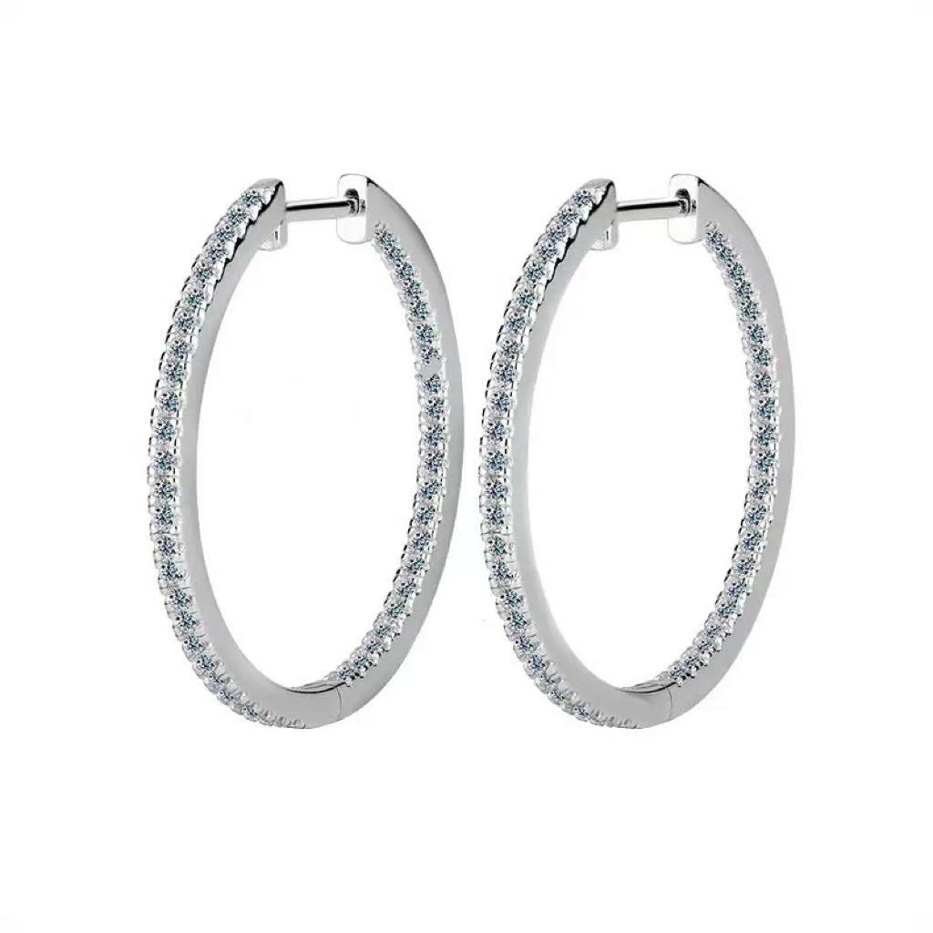Hoop Moissanite Earrings