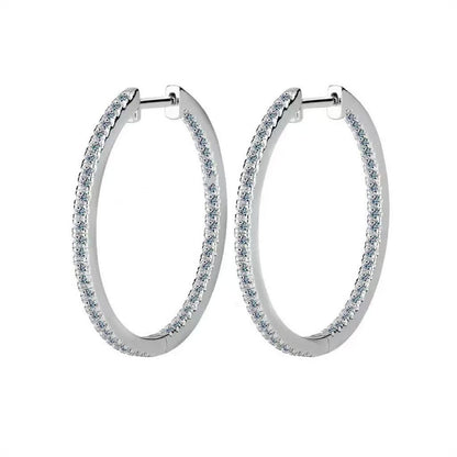 Hoop Moissanite Earrings