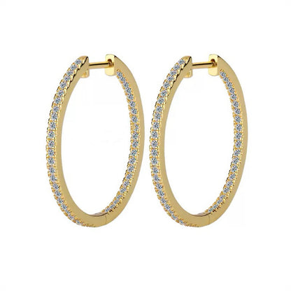 Hoop Moissanite Earrings