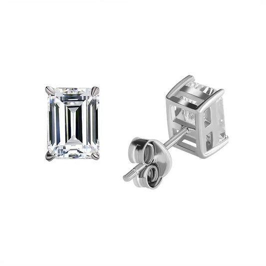 Emerald Cut Earrings