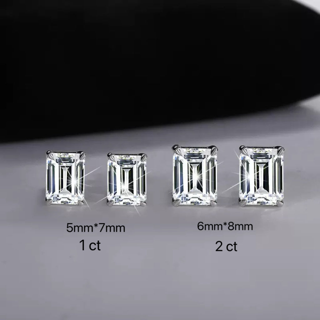 Emerald Cut Earrings