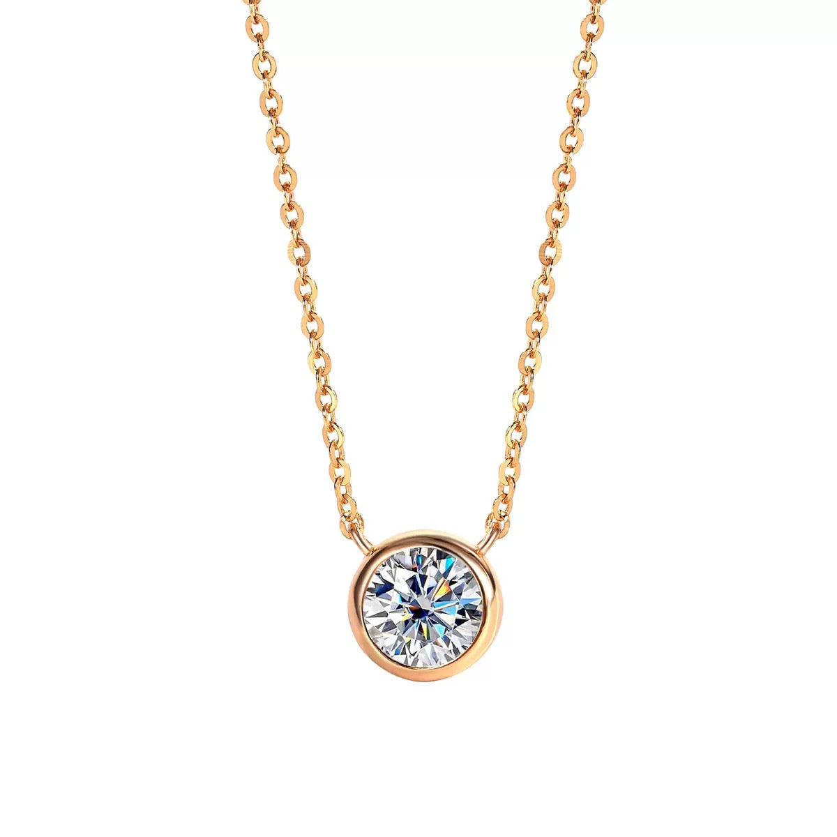 Moissanite Bubble Necklace