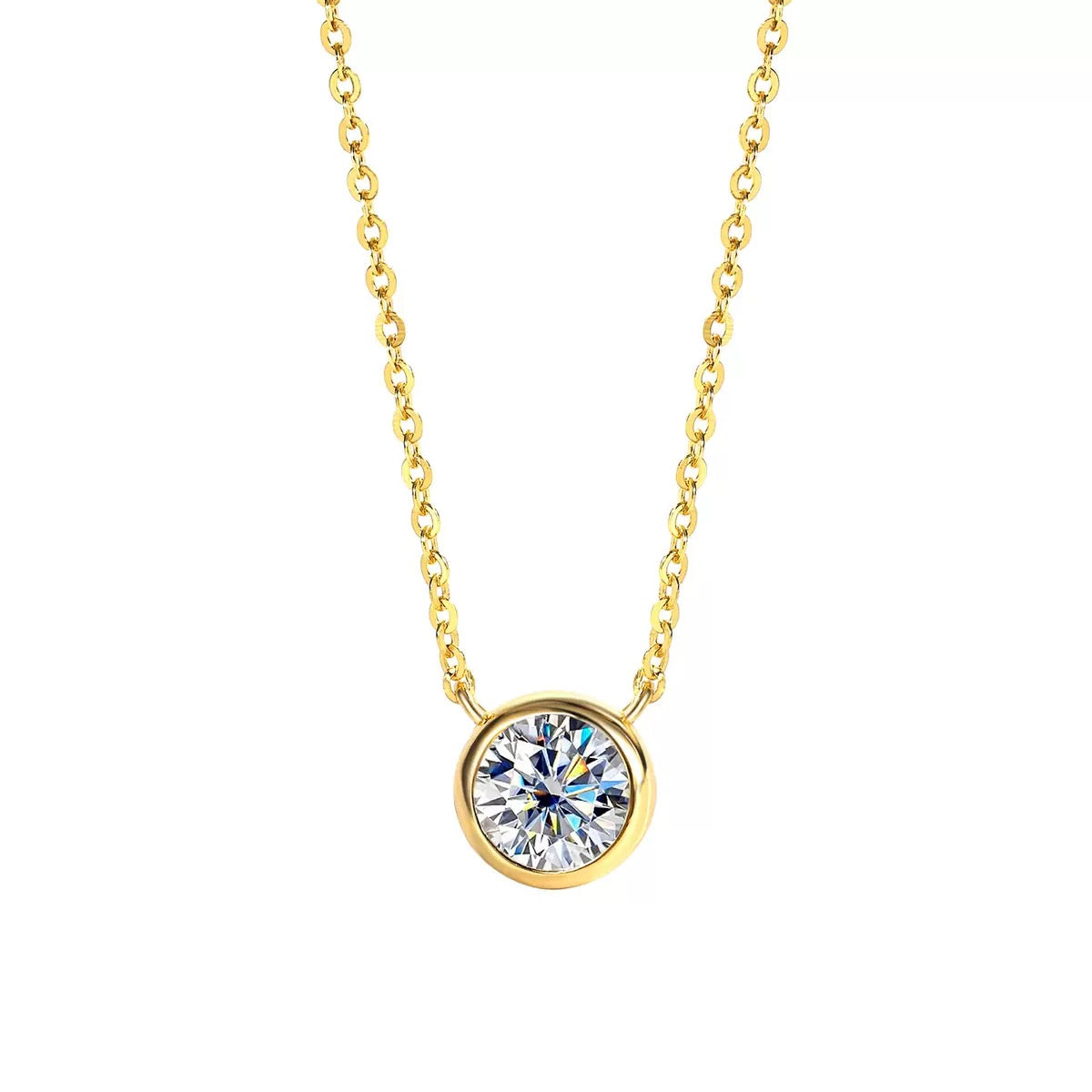 Moissanite Bubble Necklace