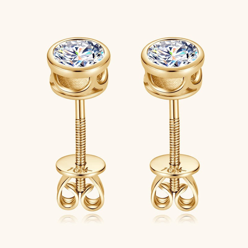 10K Gold Radiance Moissanite Studs