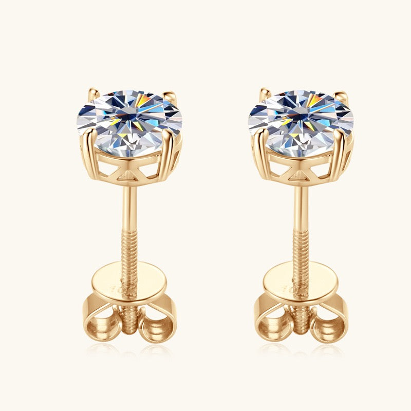 10K14K Gold Classic 4-Prong Studs