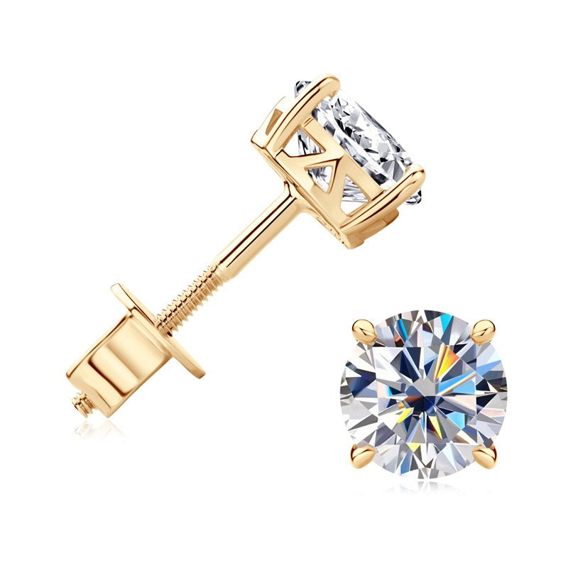 10K14K Gold Classic 4-Prong Studs