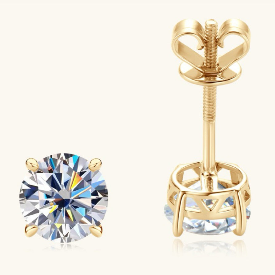 10K14K Gold Classic 4-Prong Studs
