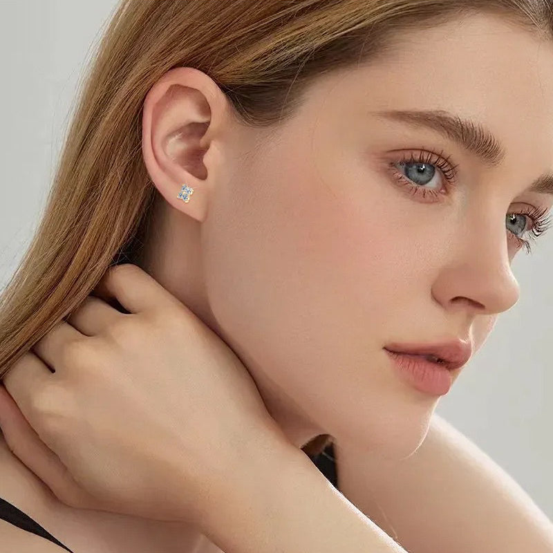 10K Gold Clover Studs