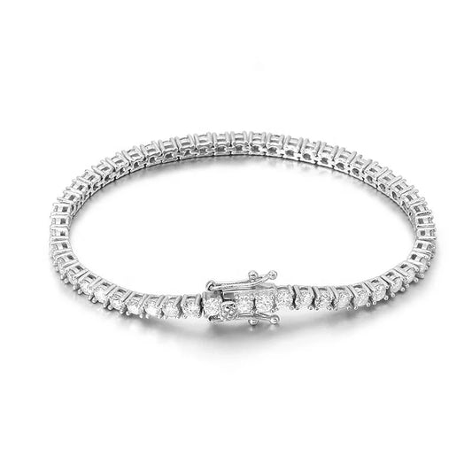 14K Gold Plated Moissanite Tennis Bracelet